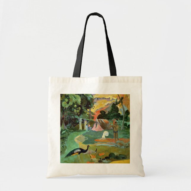 Tote Bag Paul Gauguin | Matamoe ou, paysage avec des paons (Devant)