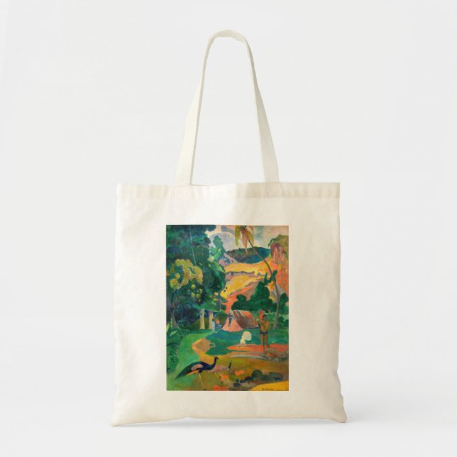 Tote Bag Paul Gauguin - Paysage avec Peacocks / Matamoe (Devant)