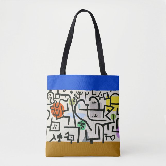 Tote Bag Paul Klee Expressionniste Abstrait Rich Harbour (Devant)