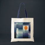 Tote Bag Paul Klee Harbinger d'automne. Bleu géométrique<br><div class="desc">Paul Klee sac fourre-tout "Le Porte-monnaie de l'automne". Aquarelle bleu géométrique chute nature art vintage.</div>