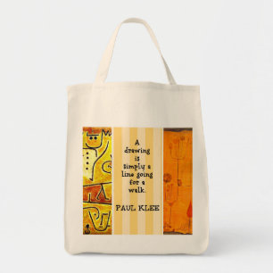 Tote Bag Paul Klee Peintures et citation