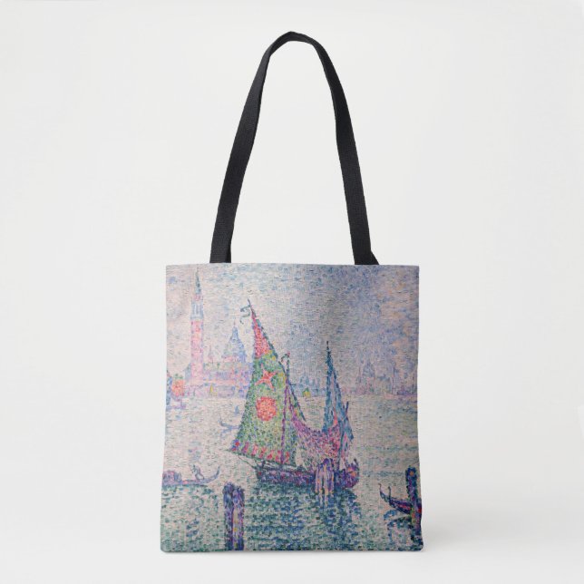 Tote Bag Paul Signac - La Voile verte (Devant)