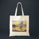 Tote Bag Paul Signac - Le Port au coucher du soleil, Opus 2<br><div class="desc">Le Port au coucher du soleil,  Opus 236 (Saint-Tropez) / Le Port au soleil couchant,  Opus 236 (Saint-Tropez) - Paul Signac,  Huile sur toile,  1892</div>