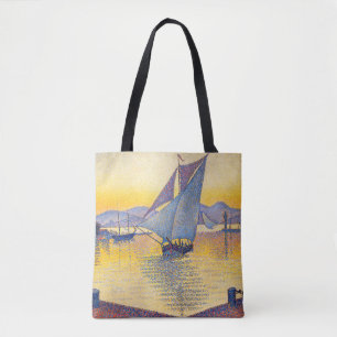 Tote Bag Paul Signac - Le Port au coucher du soleil, Opus 2