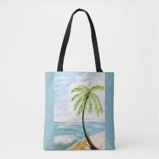 Tote Bag Paume de brise marine