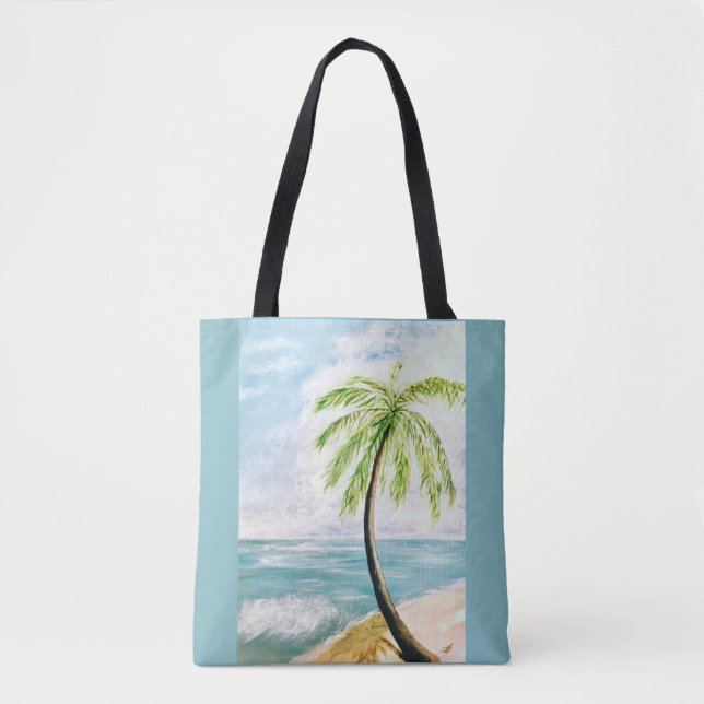 Tote Bag Paume de brise marine (Devant)