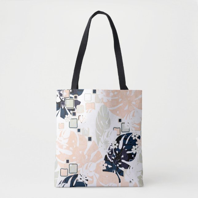 Tote Bag Paume de la jungle tropicale feuille (Devant)