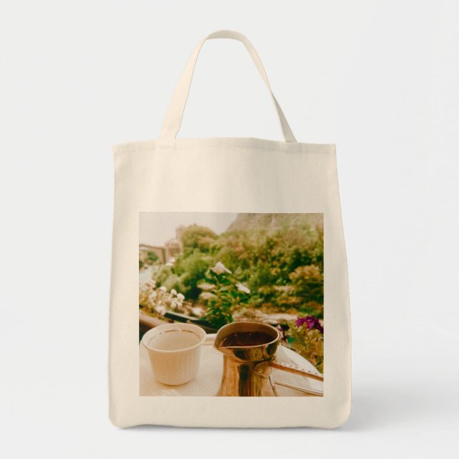 Tote Bag Pause café bosniaque à Mostar (Devant)