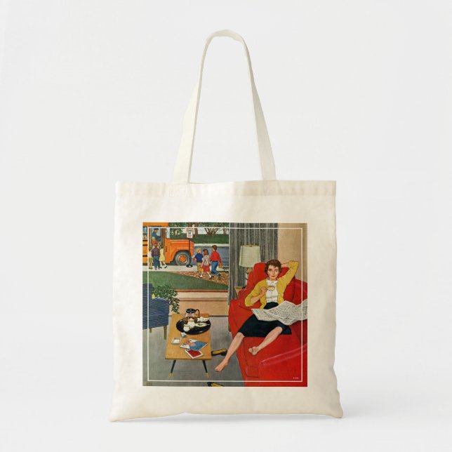 Tote Bag Pause-café de matin (Devant)