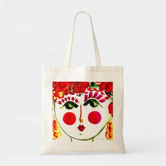 Tote Bag Pavot - Gitan Garden Girl Fourre-tout (Devant)