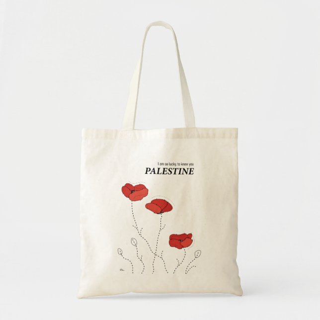 Tote Bag Pavot palestinien (Devant)