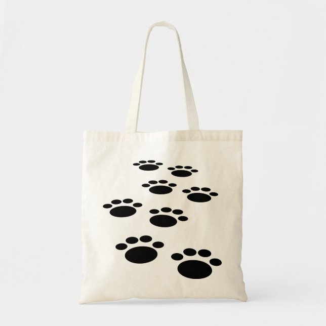 Tote Bag Paw Paw Trail pour animaux de compagnie caricaturé (Devant)