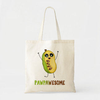 Tote Bag Pawpaw Fruit avec mignonne caricature Paw Paw Awes