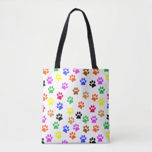 Tote Bag Paws colorés