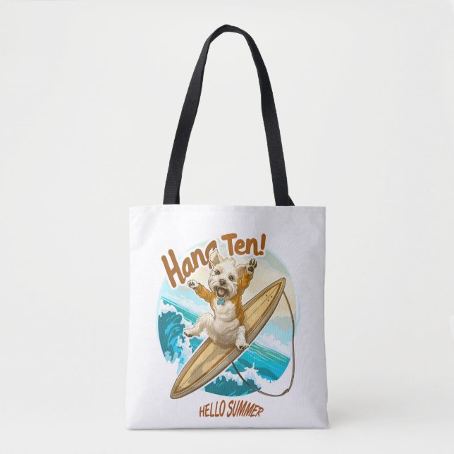 Tote Bag Paws & Waves Fourre-tout (Devant)