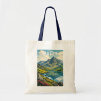 Pays de Galles Royaume-Uni Illustration Voyage Art