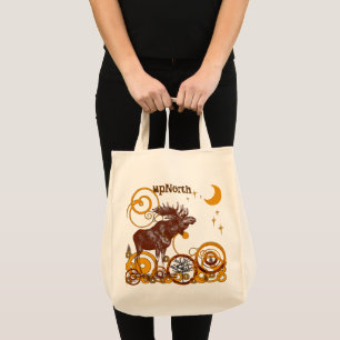 Tote Bag Pays du Moose Rustique Réutilisable pour la faune