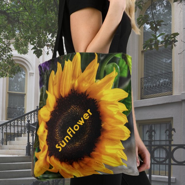 Tote Bag Pays du Soleil Tournesol Rustique (Créateur téléchargé)