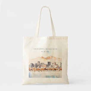 Tote Bag Paysage aquarelle de mariage à Salt Lake City, Uta