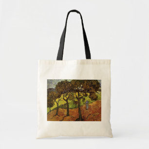 Tote Bag Paysage, arbres et figures par Vincent van Gogh