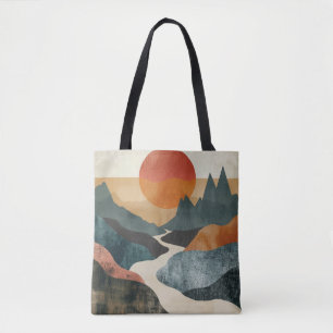 Tote Bag Paysage artistique, Esthétique minimaliste, Nature