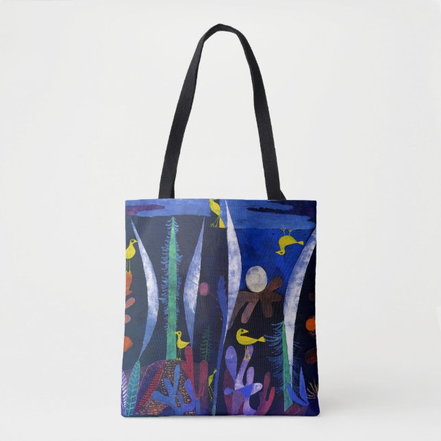 Tote Bag Paysage aux oiseaux jaunes, Paul Klee (Devant)