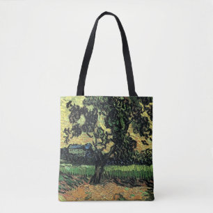 Tote Bag Paysage avec Château d'Auvers par Vincent van Gogh