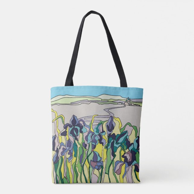 Tote Bag Paysage avec un château (Dos)