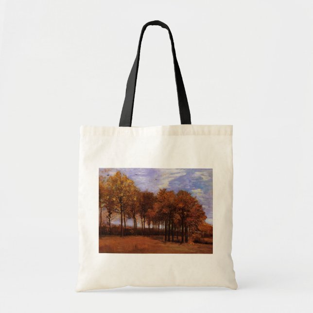 Tote Bag Paysage d'automne par Vincent van Gogh (Devant)