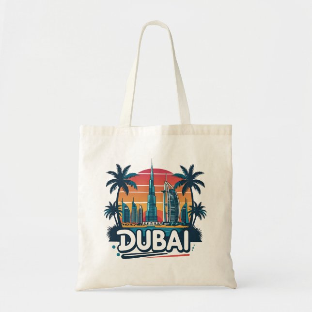 Tote Bag Paysage de Dubaï Voyage (Devant)
