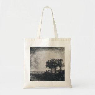 Tote Bag Paysage de peinture d'art de Rembrandt
