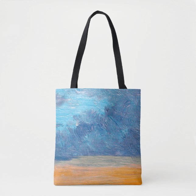 Tote Bag Paysage de peintures à l'huile. Art. abstrait, art (Devant)