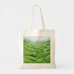 Tote Bag Paysage de plantation de thé vert