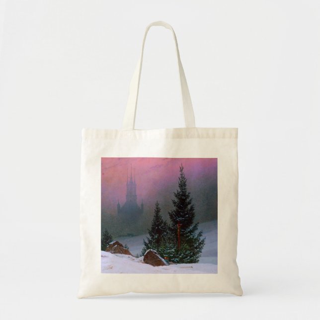 Tote Bag Paysage d'hiver Caspar David Friedrich (Devant)