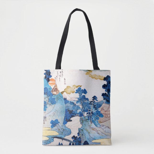 Tote Bag Paysage du lever de soleil japonais, Kuniyoshi, Uk (Devant)