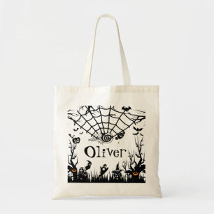 Tote Bag Paysage Éffrayant de Jack-o'-lantern Halloween eff