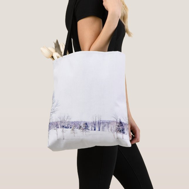 Tote Bag Paysage hivernal neige (De près)