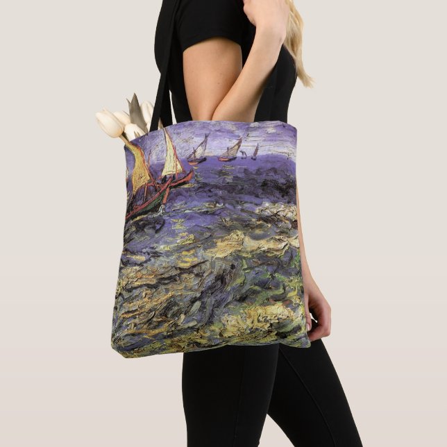 Tote Bag Paysage marin aux Saintes Maries de Vincent van Go (De près)
