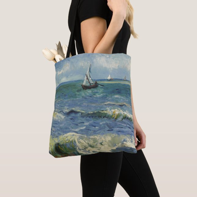 Tote Bag Paysage marin de Van Gogh à Saintes Maries de la M (De près)