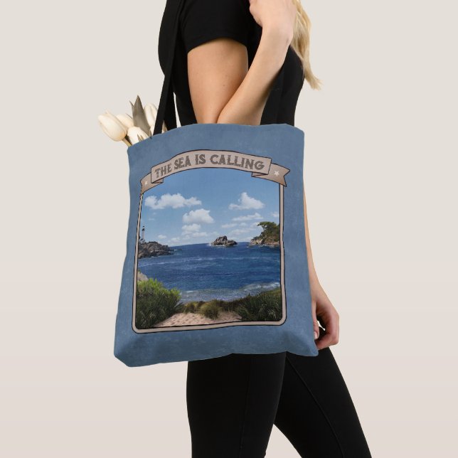 Tote Bag Paysage marin (personnalisable) (De près)