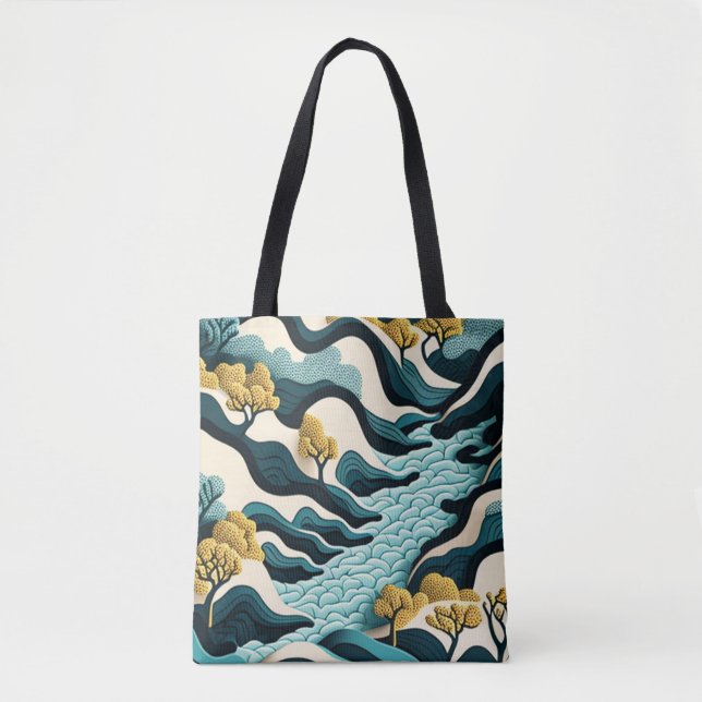 Tote Bag Paysage moderne (Devant)