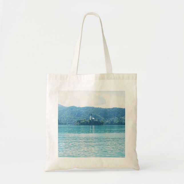 Tote Bag Paysage Photographie Lac Montagne Bleu Slovénie (Devant)