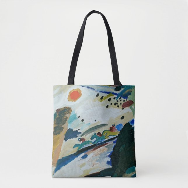 Tote Bag Paysage romantique de Wassily Kandinsky (Devant)