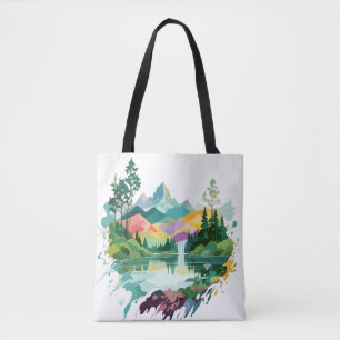 Tote Bag Paysage serein Calme nature paisible Montagnes