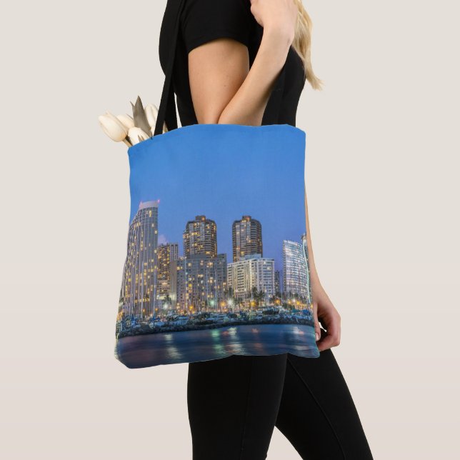 Tote Bag Paysage urbain de Waikiki (De près)