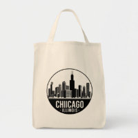 Paysage urbain vintage de Chicago Illinois Voyage