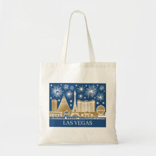Tote Bag Paysage urbain vintage personnalisé de la skyline