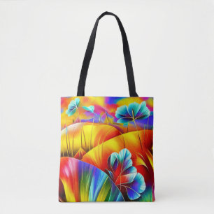 Tote Bag Paysages d'été en arc-en-ciel