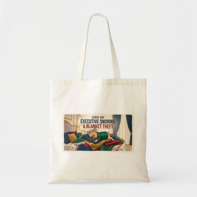 Tote Bag PDG de Conception drôle de chien de vol de couvert (Devant)