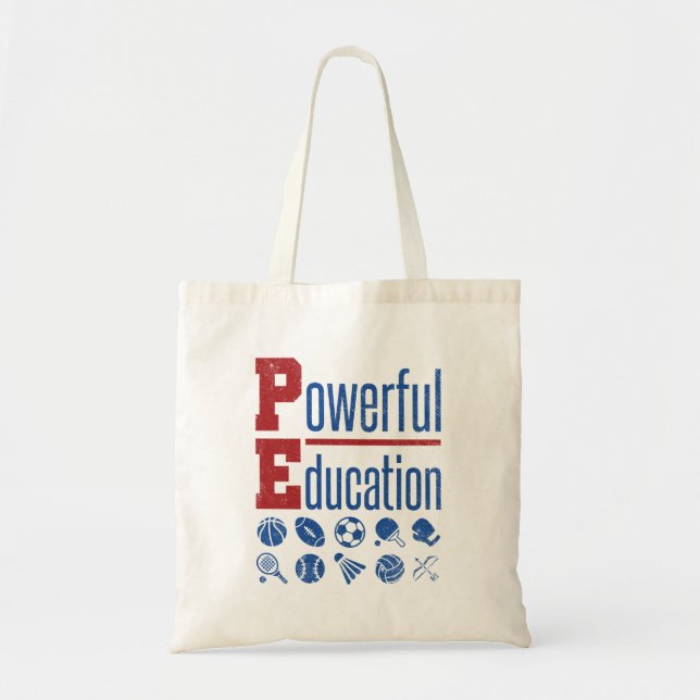 Tote Bag PE Puissant Enseignant PE (Devant)
